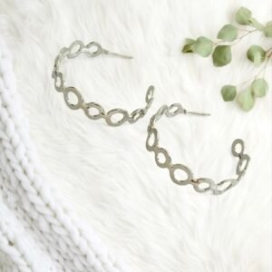 Suitable Spiral Silver Earrings